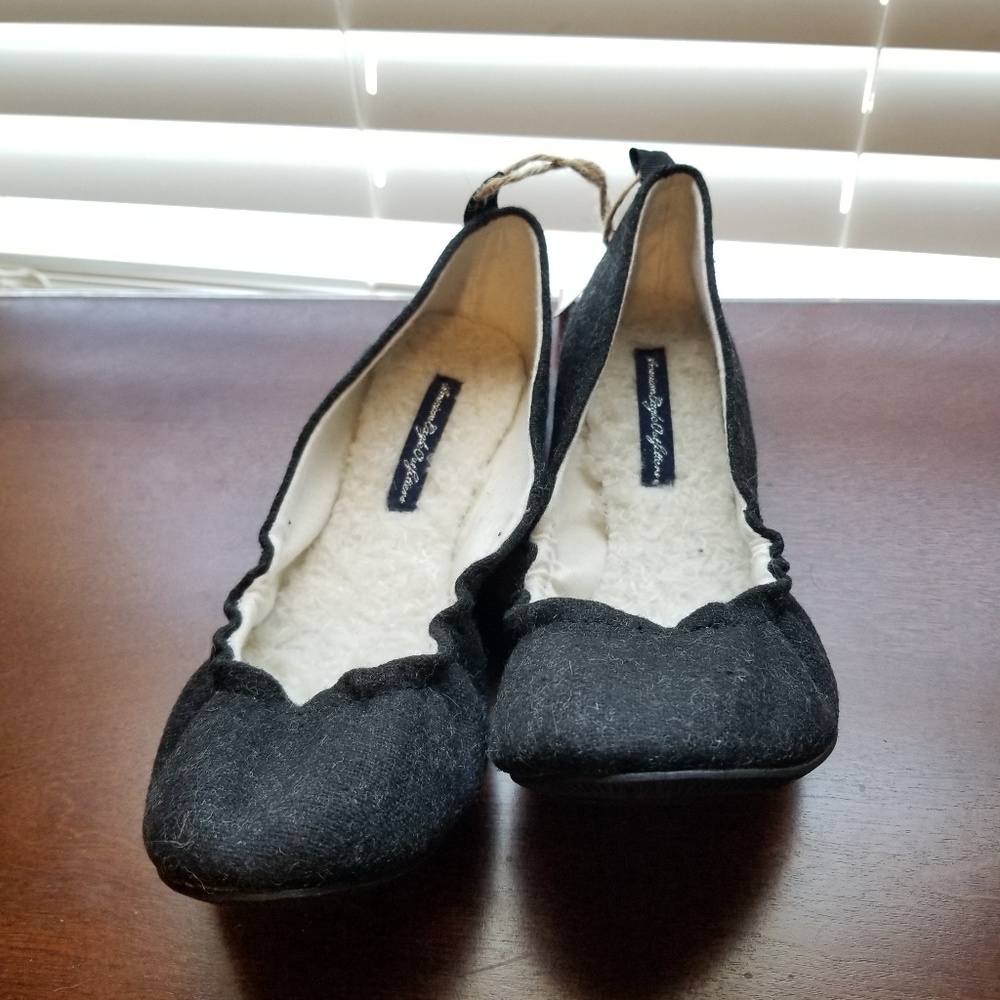 Dark grey flats
